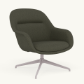 Fotel Fiber Lounge Armchair  Swivel Base podstawa Grey Clay MUUTO różne warianty 