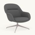 Fotel Fiber Lounge Armchair  Swivel Base podstawa Grey Clay MUUTO różne warianty 