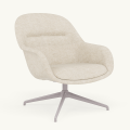 Fotel Fiber Lounge Armchair  Swivel Base podstawa Grey Clay MUUTO różne warianty 