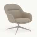 Fotel Fiber Lounge Armchair  Swivel Base podstawa Grey Clay MUUTO różne warianty 