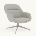 Fotel Fiber Lounge Armchair  Swivel Base podstawa Grey Clay MUUTO różne warianty 