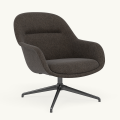 Fotel Fiber Lounge Armchair  Swivel Base podstawa Anthracite Black Clay MUUTO różne warianty 
