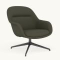 Fotel Fiber Lounge Armchair  Swivel Base podstawa Anthracite Black Clay MUUTO różne warianty 