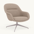 Fotel Fiber Lounge Armchair  Swivel Base podstawa Grey Hearth MUUTO różne warianty 