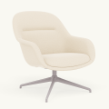 Fotel Fiber Lounge Armchair  Swivel Base podstawa Grey Hearth MUUTO różne warianty 