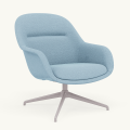 Fotel Fiber Lounge Armchair  Swivel Base podstawa Grey Hearth MUUTO różne warianty 