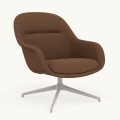 Fotel Fiber Lounge Armchair  Swivel Base podstawa Grey Hearth MUUTO różne warianty 