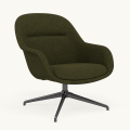 Fotel Fiber Lounge Armchair  Swivel Base podstawa Anthracite Black Hearth MUUTO różne warianty 