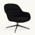 Fotel Fiber Lounge Armchair  Swivel Base podstawa Anthracite Black Hearth MUUTO różne warianty 