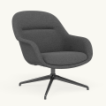 Fotel Fiber Lounge Armchair  Swivel Base podstawa Anthracite Black Hearth MUUTO różne warianty 