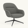 Fotel Fiber Lounge Armchair  Swivel Base podstawa Anthracite Black Hearth MUUTO różne warianty 