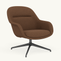 Fotel Fiber Lounge Armchair  Swivel Base podstawa Anthracite Black Hearth MUUTO różne warianty 
