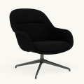 Fotel Fiber Lounge Armchair  Swivel Base podstawa Anthracite Black Acca MUUTO różne warianty 