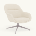 Fotel Fiber Lounge Armchair  Swivel Base podstawa Grey Acca MUUTO różne warianty 