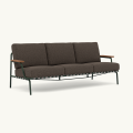 MUUTO sofa ogrodowa SETTLE 3-Seater Ribbed podstawa Dark Green MUUTO rózne warianty