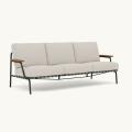 MUUTO sofa ogrodowa SETTLE 3-Seater Ribbed podstawa Dark Green MUUTO rózne warianty
