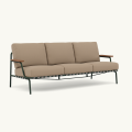 MUUTO sofa ogrodowa SETTLE 3-Seater Ribbed podstawa Dark Green MUUTO rózne warianty
