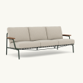 MUUTO sofa ogrodowa SETTLE 3-Seater Ribbed podstawa Dark Green MUUTO rózne warianty