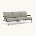 MUUTO sofa ogrodowa SETTLE 3-Seater Ribbed podstawa Dark Green MUUTO rózne warianty
