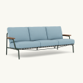 MUUTO sofa ogrodowa SETTLE 3-Seater Ribbed podstawa Dark Green MUUTO rózne warianty