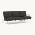 MUUTO sofa ogrodowa SETTLE 3-Seater Ribbed podstawa Dark Green MUUTO rózne warianty