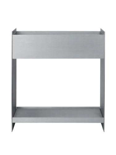 Doniczka Lager Plant Box with Shelf Aluminium Ferm Living 