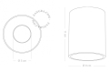 Reflektor LED - Ø 9 cm light.162.b ZAGRA różne warianty