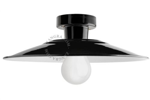 Lampa emalia i porcelana czarna light.041.c.b.001 Zangra 