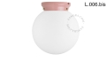 Różowa porcelanowa lampa Art Deco Chaella Zangra różne warianty 