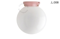 Różowa porcelanowa lampa Art Deco Chaella Zangra różne warianty 