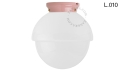 Różowa porcelanowa lampa Art Deco Chaella Zangra różne warianty 