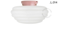 Różowa porcelanowa lampa Art Deco Chaella Zangra różne warianty 