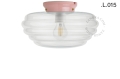 Różowa porcelanowa lampa Art Deco Chaella Zangra różne warianty 