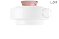 Różowa porcelanowa lampa Art Deco Chaella Zangra różne warianty 