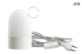 Biała lampa porcelanowa ścienna lub stołowa ze szklanym kloszem - Ø 10 cm light.095.w.063.glass004 Zangra różne warianty