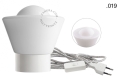 Biała lampa porcelanowa ścienna lub stołowa ze szklanym kloszem - Ø 10 cm light.095.w.063.glass004 Zangra różne warianty