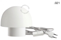 Biała lampa porcelanowa ścienna lub stołowa ze szklanym kloszem - Ø 10 cm light.095.w.063.glass004 Zangra różne warianty