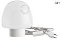Biała lampa porcelanowa ścienna lub stołowa ze szklanym kloszem - Ø 10 cm light.095.w.063.glass004 Zangra różne warianty