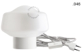 Biała lampa porcelanowa ścienna lub stołowa ze szklanym kloszem - Ø 10 cm light.095.w.063.glass004 Zangra różne warianty