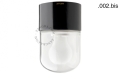 Lampa czarna porcelana ze szklanym kloszem light.005.c.b.glass001 Zangra różne warianty 
