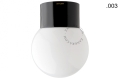Lampa czarna porcelana ze szklanym kloszem light.005.c.b.glass001 Zangra różne warianty 