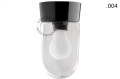 Lampa czarna lampa ścienna lub sufitowa ze szklanym kloszem - Ø 11 cm light.072.c.b.glass004 Zangra różne warianty 