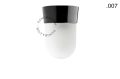Lampa czarna lampa ścienna lub sufitowa ze szklanym kloszem - Ø 11 cm light.072.c.b.glass004 Zangra różne warianty 