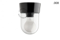 Lampa czarna lampa ścienna lub sufitowa ze szklanym kloszem - Ø 11 cm light.072.c.b.glass004 Zangra różne warianty 