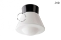Lampa czarna lampa ścienna lub sufitowa ze szklanym kloszem - Ø 11 cm light.072.c.b.glass004 Zangra różne warianty 