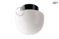 Lampa czarna lampa ścienna lub sufitowa ze szklanym kloszem - Ø 11 cm light.072.c.b.glass004 Zangra różne warianty 