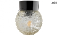 Lampa czarna lampa ścienna lub sufitowa ze szklanym kloszem - Ø 11 cm light.072.c.b.glass004 Zangra różne warianty 