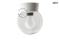 Lampa biała lampa ścienna lub sufitowa ze szklanym kloszem - Ø 11 cm light.072.c.w.glass004 Zangra różne warianty