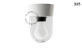 Lampa biała lampa ścienna lub sufitowa ze szklanym kloszem - Ø 11 cm light.072.c.w.glass004 Zangra różne warianty