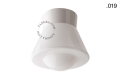 Lampa biała lampa ścienna lub sufitowa ze szklanym kloszem - Ø 11 cm light.072.c.w.glass004 Zangra różne warianty